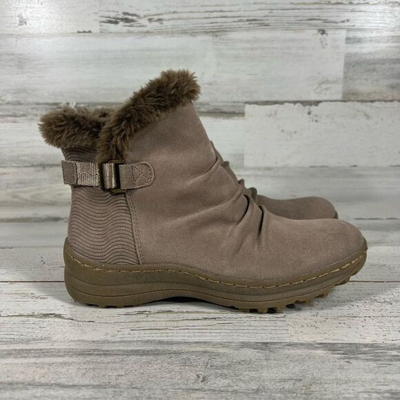 BareTraps Shoes - BareTraps Women's Avita Cold Weather Ankle Booties Faux‎ Fur Line Brown 6M